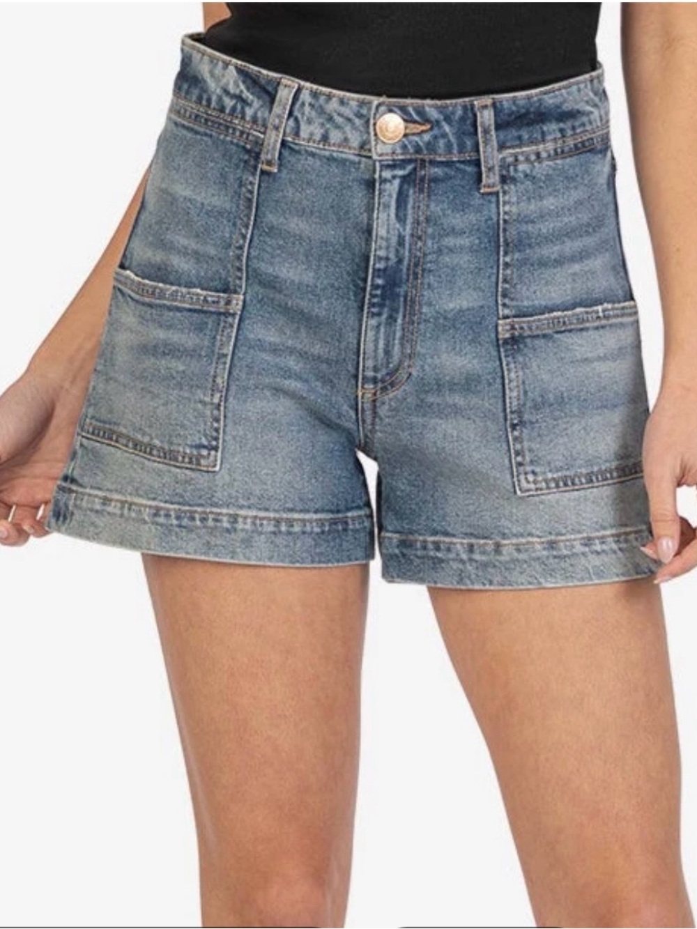 Kut from the Kloth Women's Jane Patch-Pocket Shorts